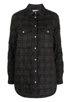 MARANT ÉTOILE quilted checked shirt - Green