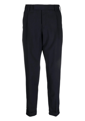 PT Torino virgin wool-blend cropped trousers - Blue