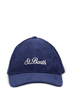 MC2 Saint Barth embroidered corduroy baseball cap - Blue