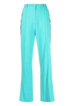 Giuseppe Di Morabito lace-up detail straight-leg trousers - Blue