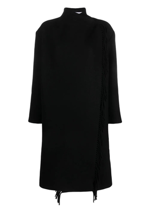 IRO Ricky fringed wool-blend coat - Black