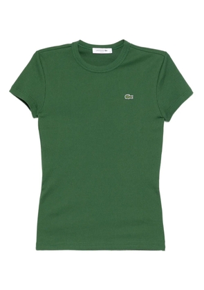 Lacoste logo-appliqué cotton T-shirt - Green