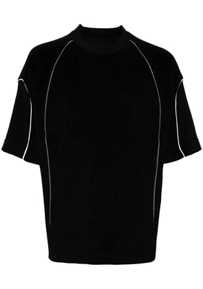 CROQUIS contrast-trim short-sleeve T-shirt - Black