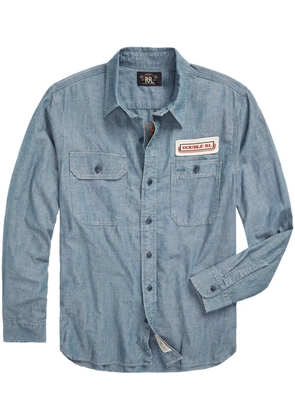 Ralph Lauren RRL appliqué chambray shirt - Blue
