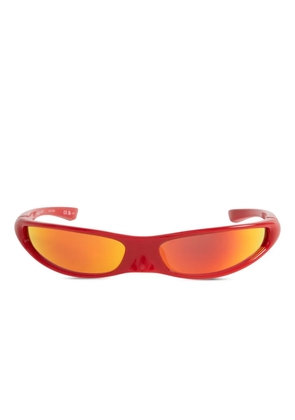 Balenciaga Eyewear Blade rectangle sunglasses - Red