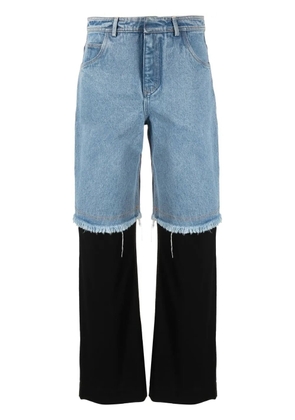 Christopher Esber Deconstruct straight-leg jeans - Blue