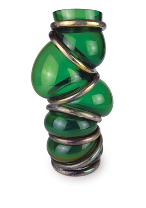 Vanessa Mitrani Chain Ring asymmetric vase - Green