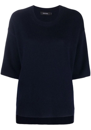 Lisa Yang short sleeve cashmere jumper - Blue