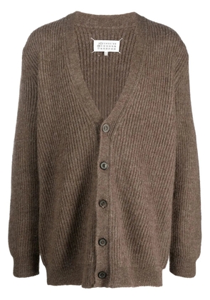 Maison Margiela V-neck alpaca-blend cardigan - Brown