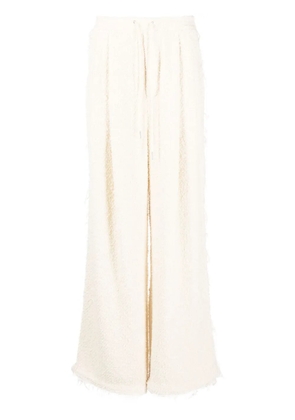 Eckhaus Latta bouclé wide-leg trousers - Neutrals