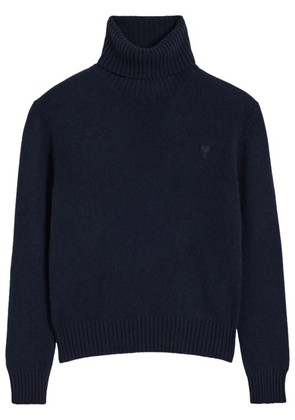 AMI Paris Ami De Coeur cashmere-wool blend jumper - Blue