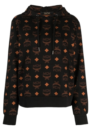 MCM monogram-print cotton hoodie - Black