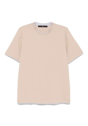 SAPIO layered-detail T-shirt - Neutrals
