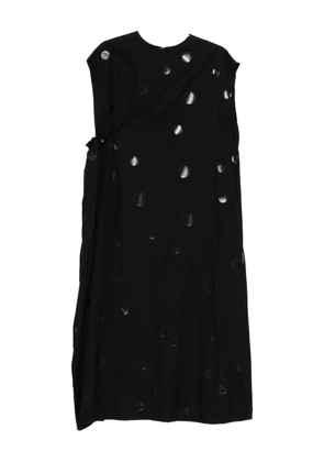 Y's polka-dot dress - Black