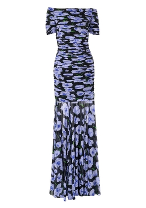 Carolina Herrera floral-print gown - Black