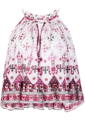 MARANT ÉTOILE Fabino graphic-print top - White