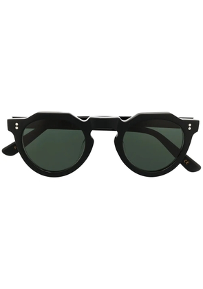 Lesca round frame sunglasses - Black