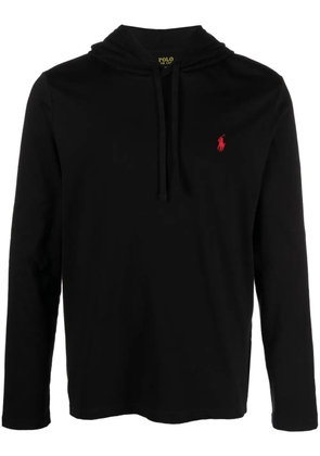 Polo Ralph Lauren Polo Pony-embroidered cotton hoodie - Black