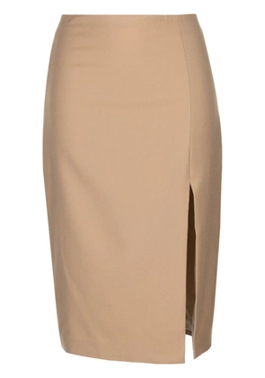 Theory high-waisted pencil skirt - Brown