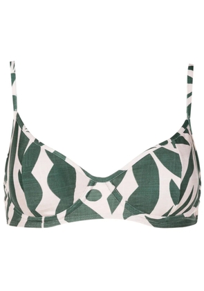 Lygia & Nanny Fiji half-cup bikini top - Green