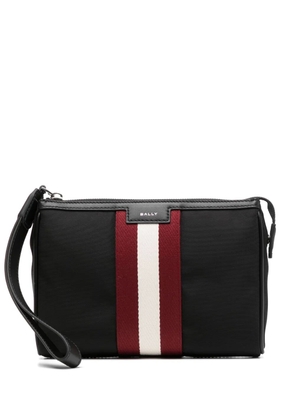 Bally logo-tape clutch bag - Black