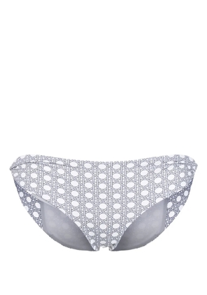 Marysia Venice graphic-print bikini bottoms - White