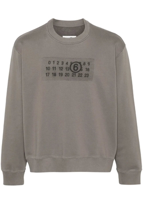 MM6 Maison Margiela Rasterized Zip-print sweatshirt - Grey