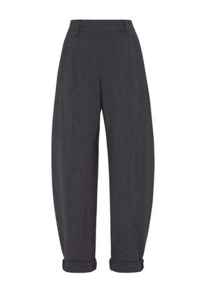 Brunello Cucinelli virgin-wool trousers - Grey