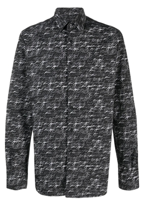 Karl Lagerfeld Karl Signature cotton shirt - Black