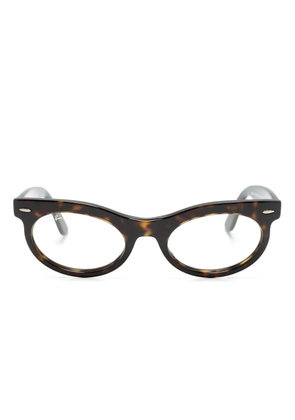Ray-Ban Wayfarer oval-frame glasses - Brown