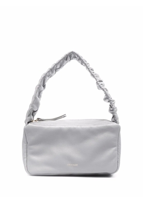 Frenzlauer gathered-handle leather tote - Grey