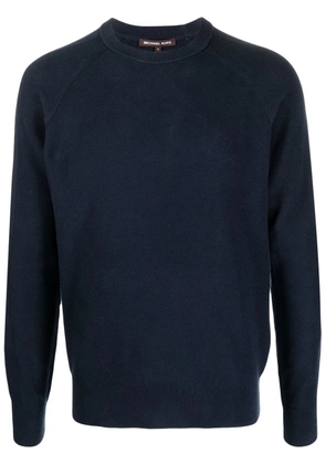 Michael Kors bird's eye crew-neck jumper - Blue