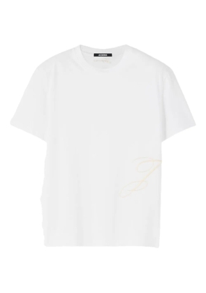 Jacquemus embroidered-logo t-shirt - White