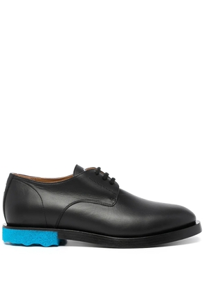 Off-White contrasting-sole Derby shoes - Black