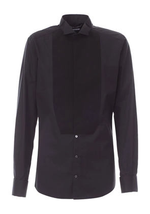 Dolce & Gabbana tuxedo-panel cotton shirt - Black