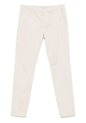 DONDUP cotton tapered trousers - Neutrals