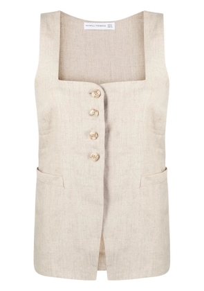 Faithfull the Brand Maya square-neck linen vest - Neutrals