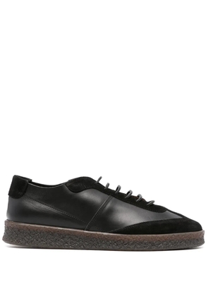 Buttero logo-embossed leather Derby shoes - Black