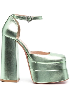 Vivetta 153mm leather pumps - Green