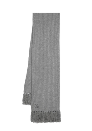 Golden Goose ribbed-knit wool scarf - Grey