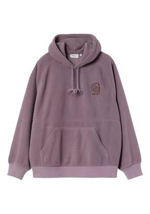 Carhartt WIP Helix topographic-logo hoodie - Purple