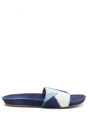 Amir Slama patchwork slides - Blue