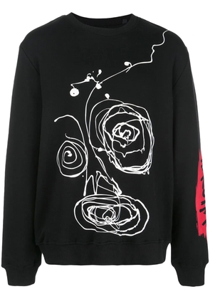 Haculla Drippy crew neck sweatshirt - Black