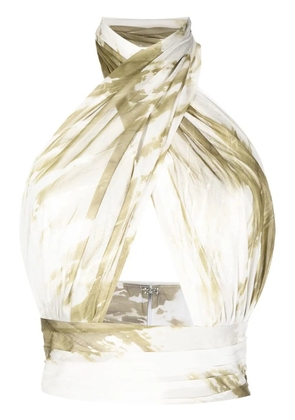 Bambah tie-dye halterneck top - Green