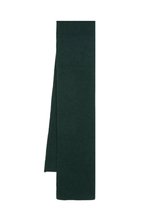Boglioli ribbed-knit cashmere scarf - Green