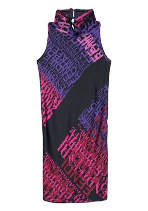 Fendi Pre-Owned 2000s logo-print silk dress - Pink