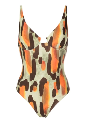 Lenny Niemeyer Caju underwire-cup swimsuit - Multicolour