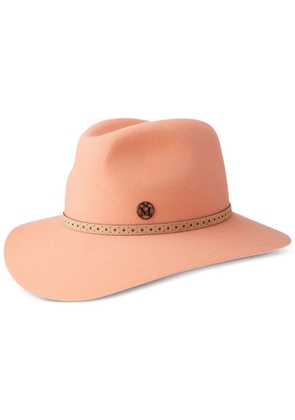 Maison Michel Henrietta wool-felt fedora - Orange