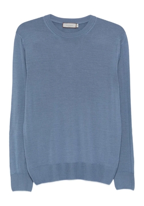 Canali round-neck wool T-shirt - Blue