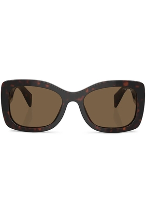 Prada Eyewear Prada PR A08S oversize frame sunglasses - Brown